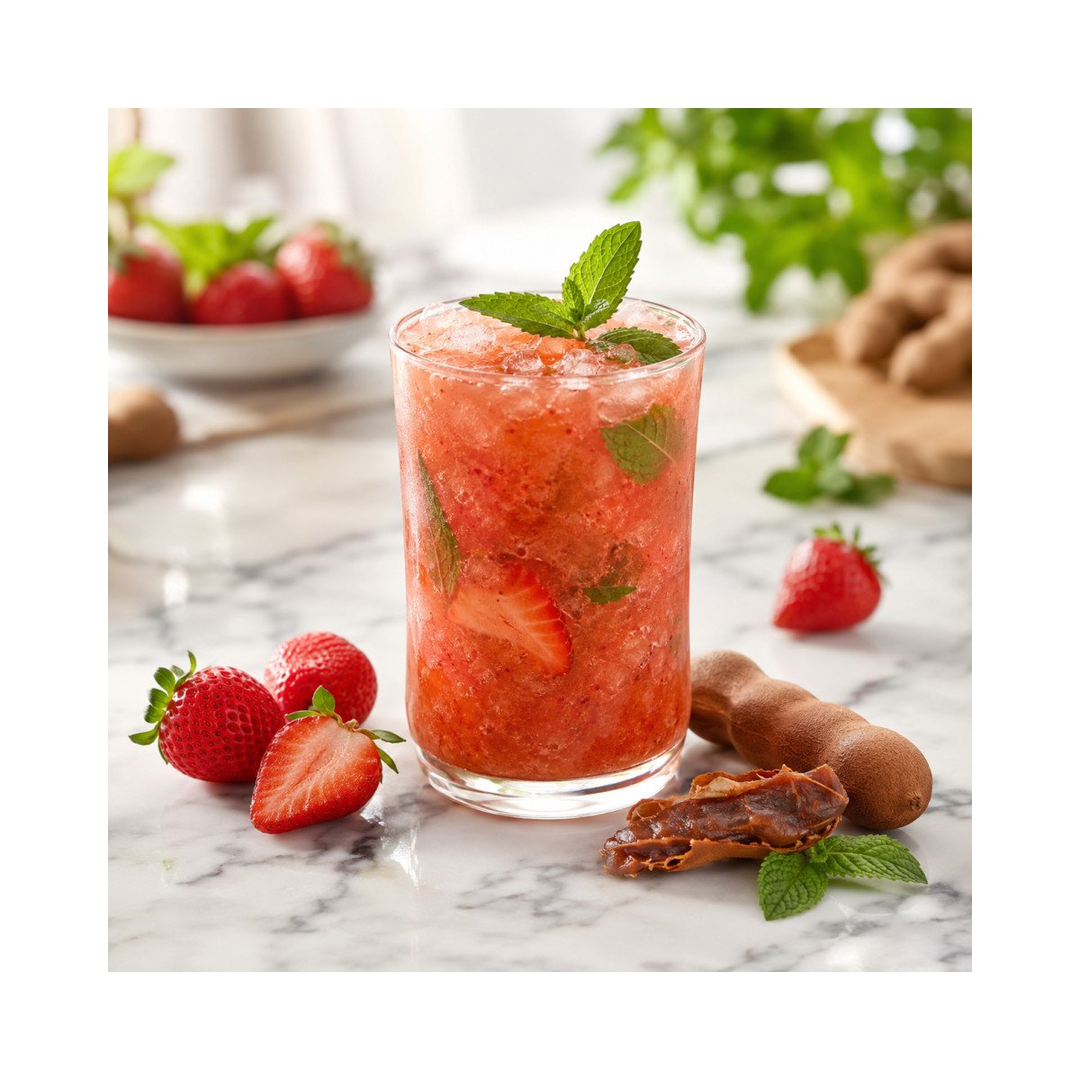 Fraise · Tamarin · Menthe