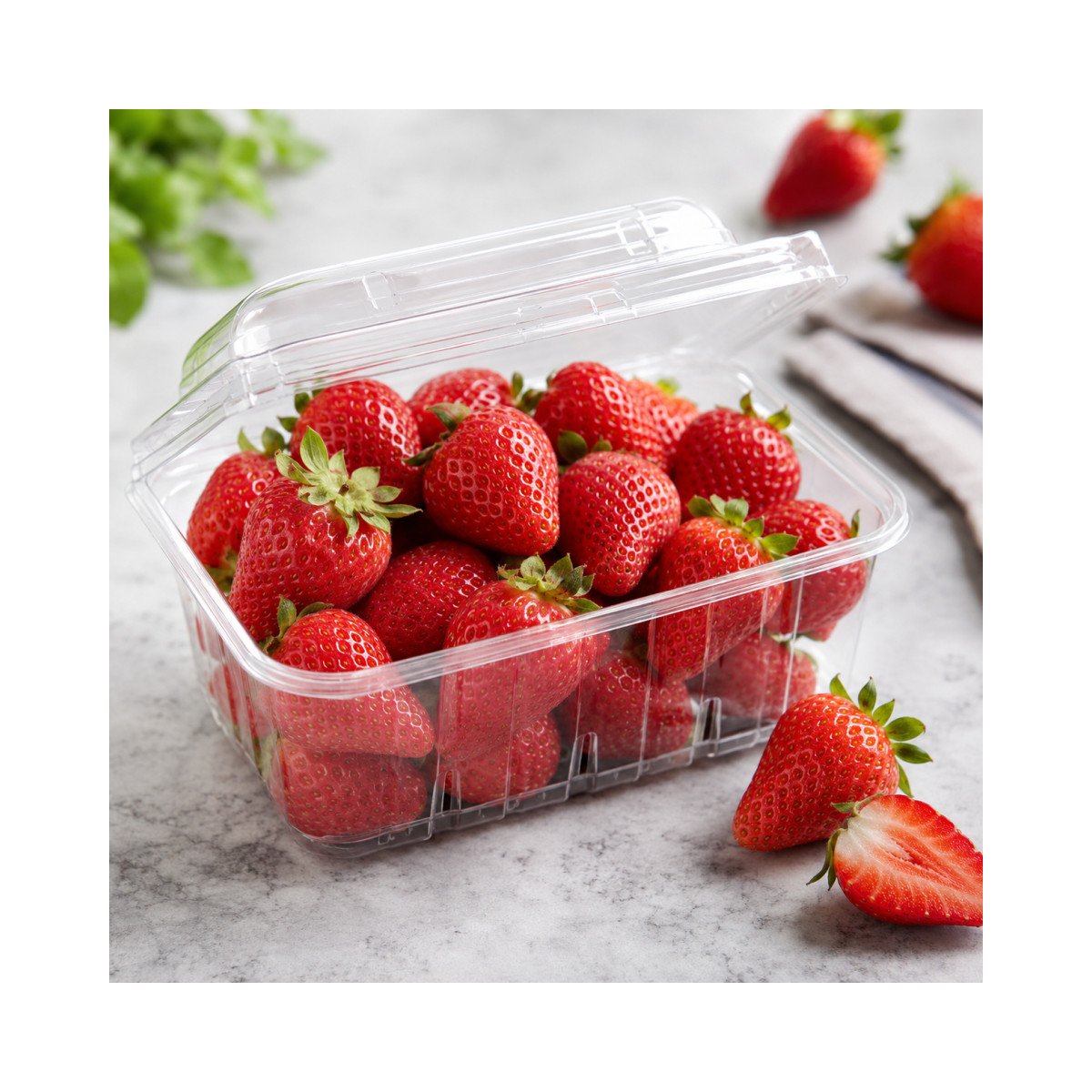 Fraises fraîches à emporter
