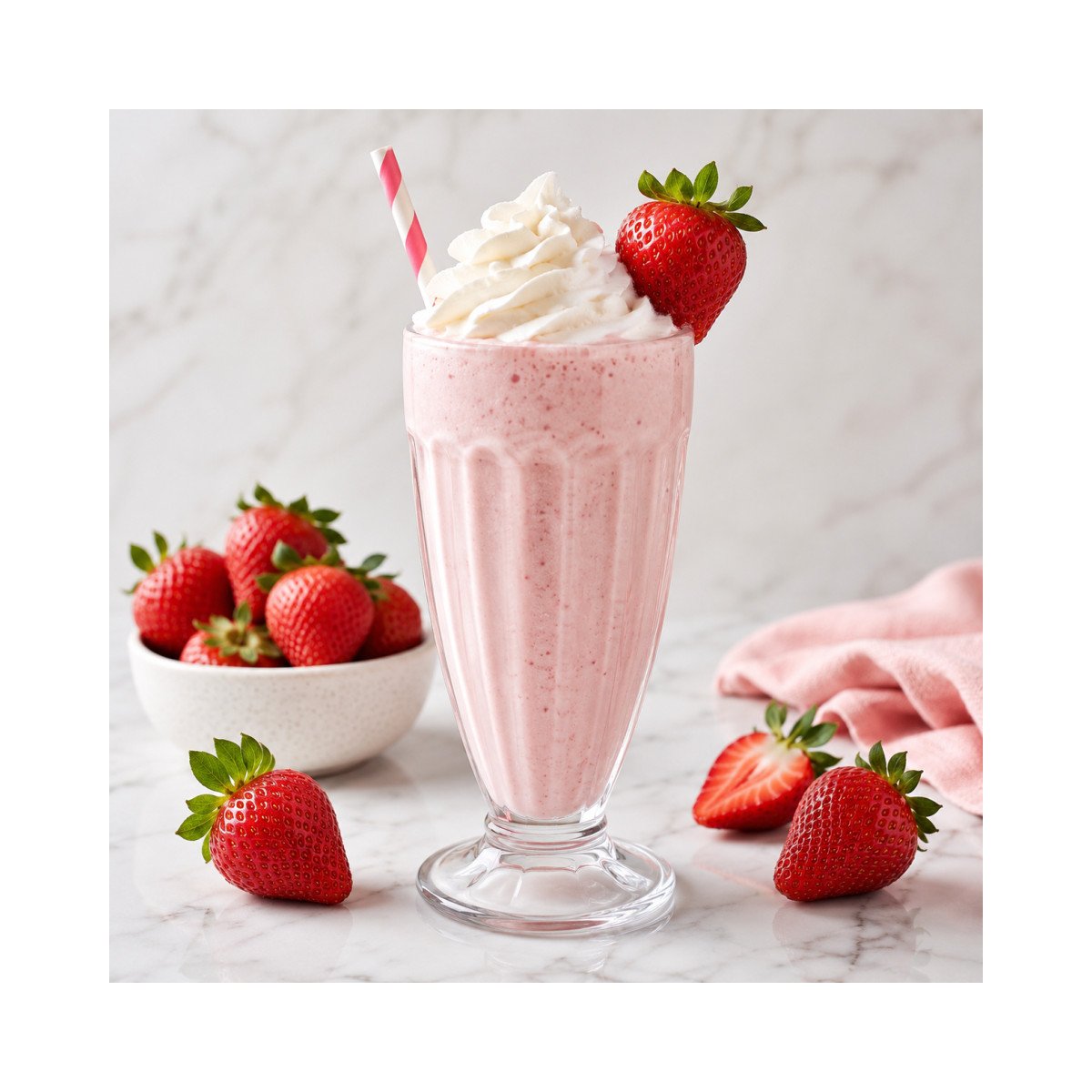 Milk-shake Fraise classique
